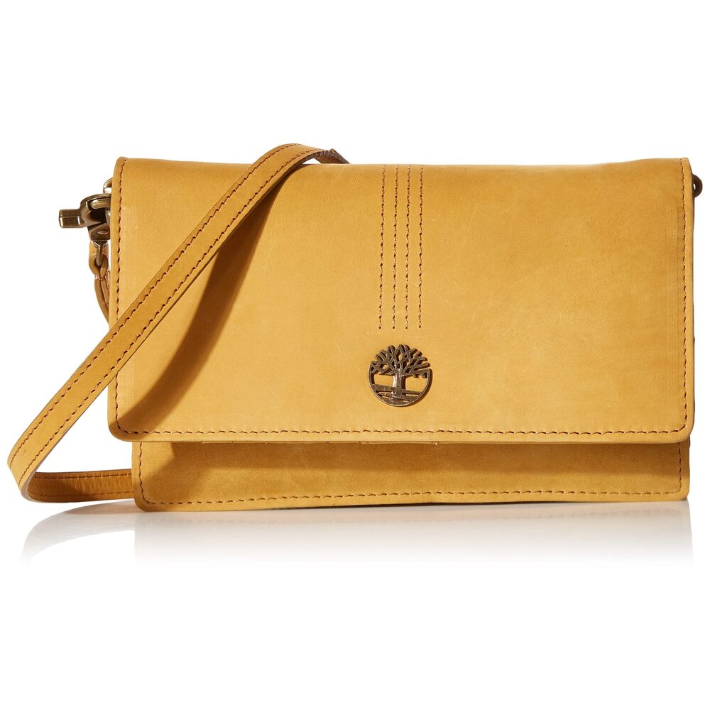 3737 Rfid Leather Crossbody Bag Wallet Purse, Wheat Nubuck, One Size